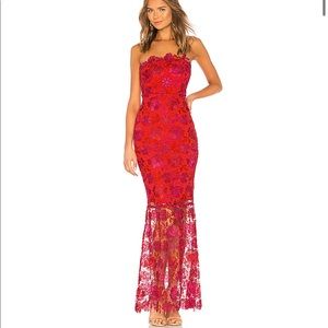 NWT LOVERS + FRIENDS Teagan Strapless Gown size M